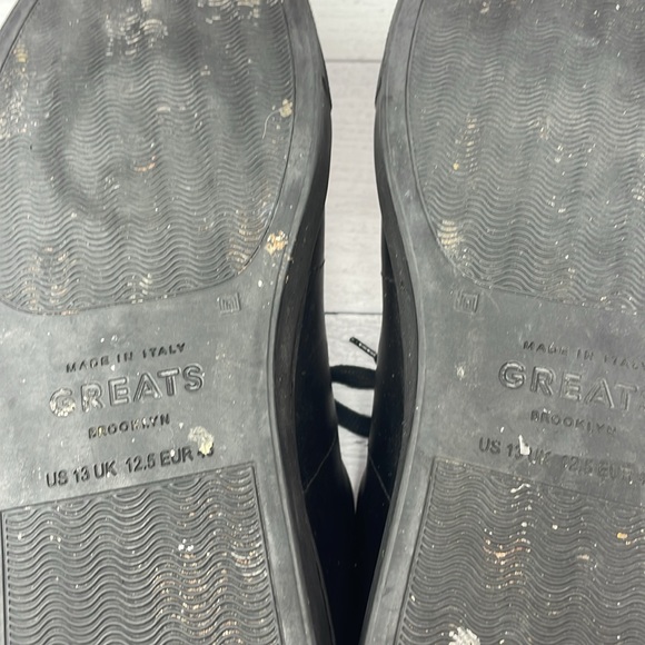 GREATS Leather Sneakers in Black 13 BS3 - Picture 8 of 8